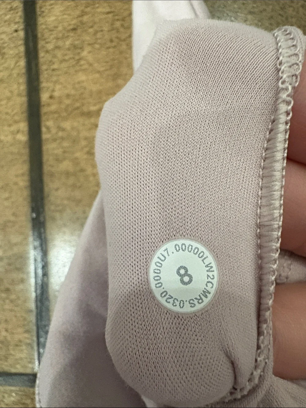 Lululemon Light Pink Racerback Sports Bra nulu material size 8
